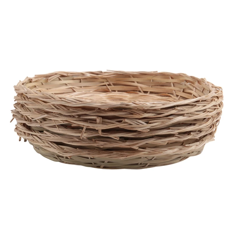 

A25F-6Pcs Бамбуковый держатель для бумажных тарелок-10-дюймовый круглый тканый держатель для тарелок, многоразовые держатели для бумажных тарелок для пикника