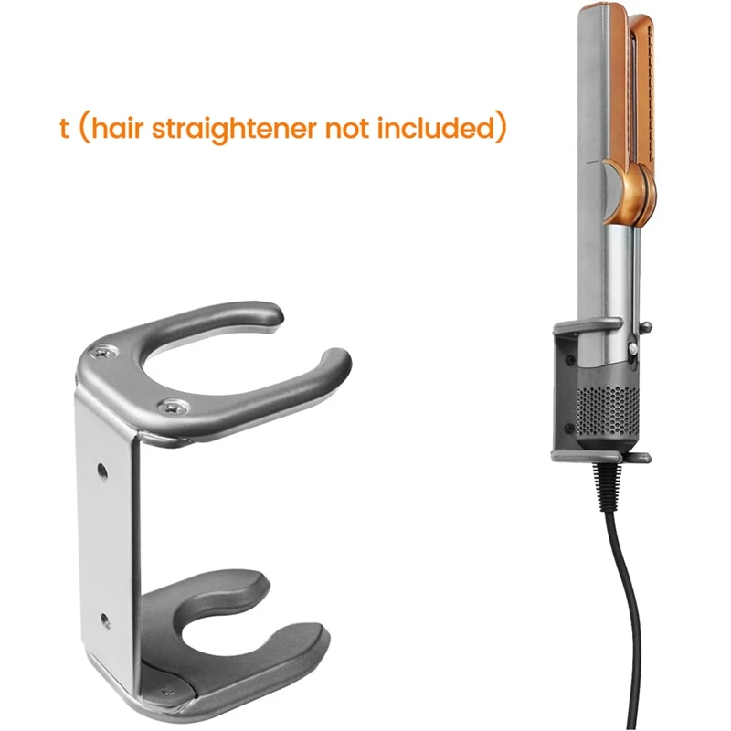 Abdj-alisador de cabelo suporte de montagem na parede para dyson airstrait ht01 prancheta de cabelo suporte de montagem na parede de metal