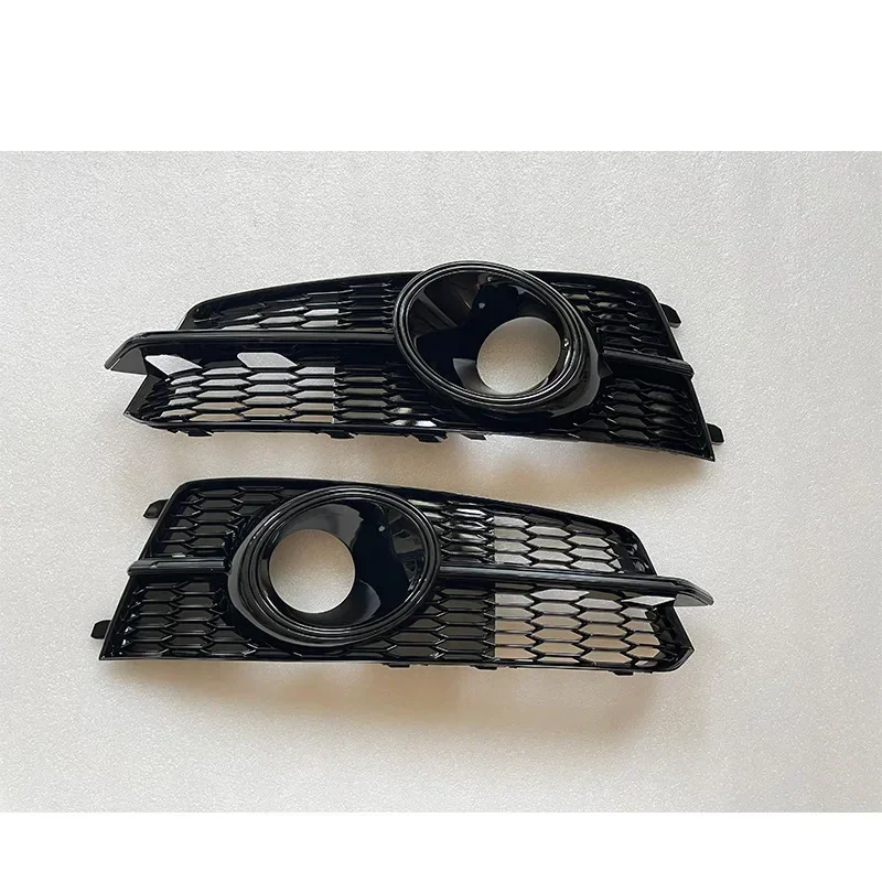 Car Front Bumper Grille Trim Fog Light Cover Frame For 2014-2018  Audi A6 C7 Refit upgrade S6 Sline sport Auto Lamp protection