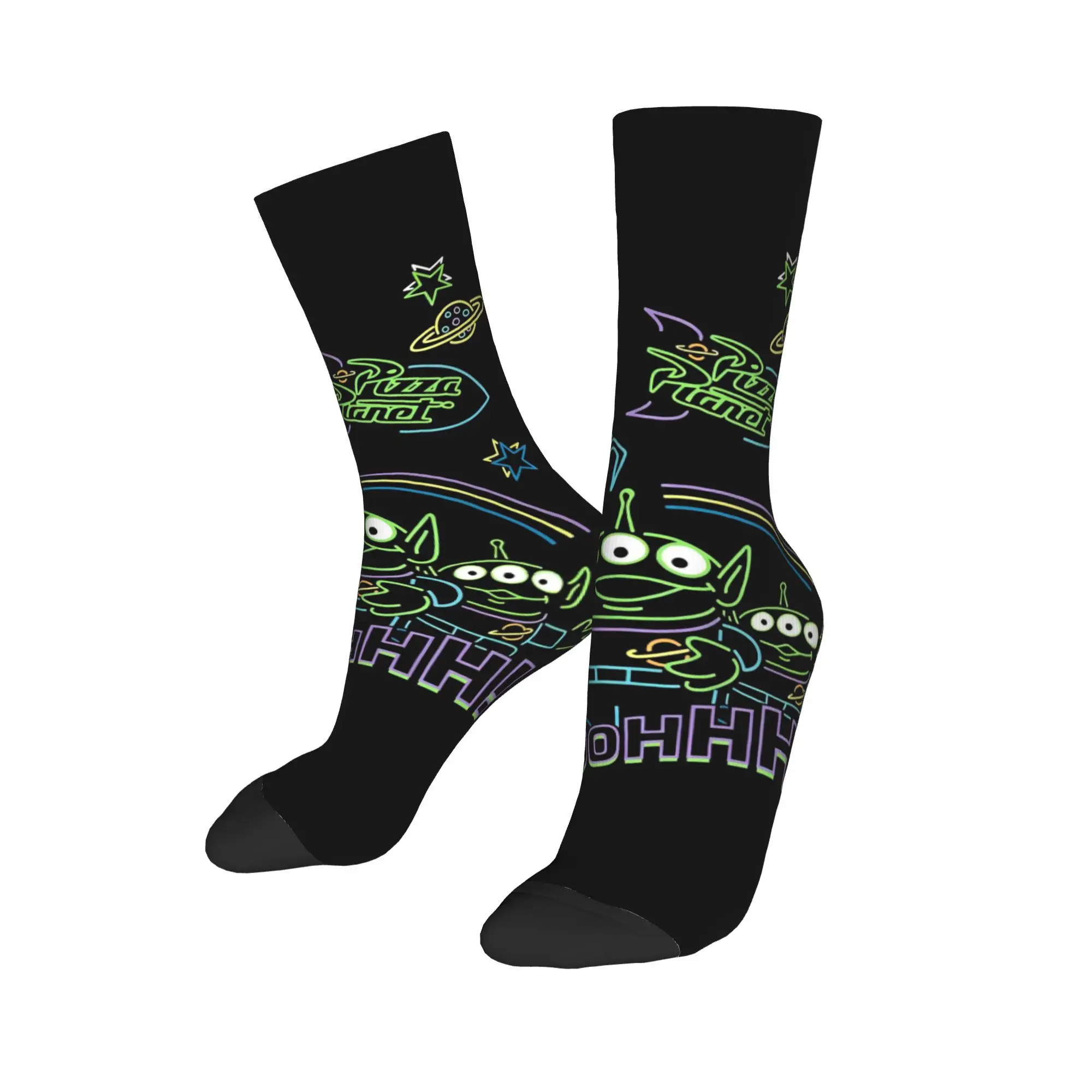 Toy Story Three Eyes Alien Sock Funny Male Men Socks Novelty Cartoon Cute Kawaii Anime Skateboard Women Autumn Winter Stockings