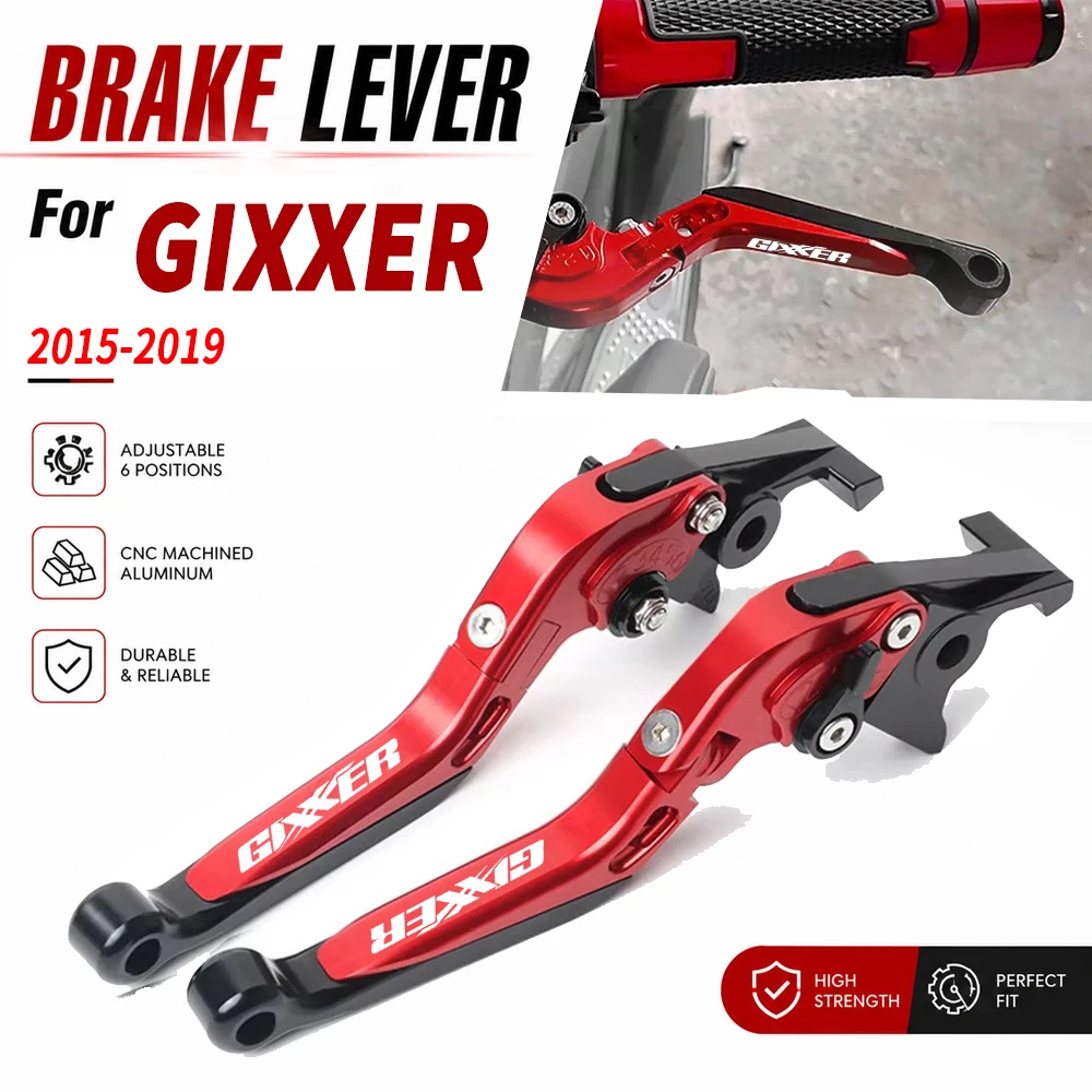 Для SUZUKI GIXXER SF 250 GIXXER 150 125 SF250 2015-2019 2018 2017 Аксессуары для мотоциклов Регулируемые складные рычаги тормоза и сцепления