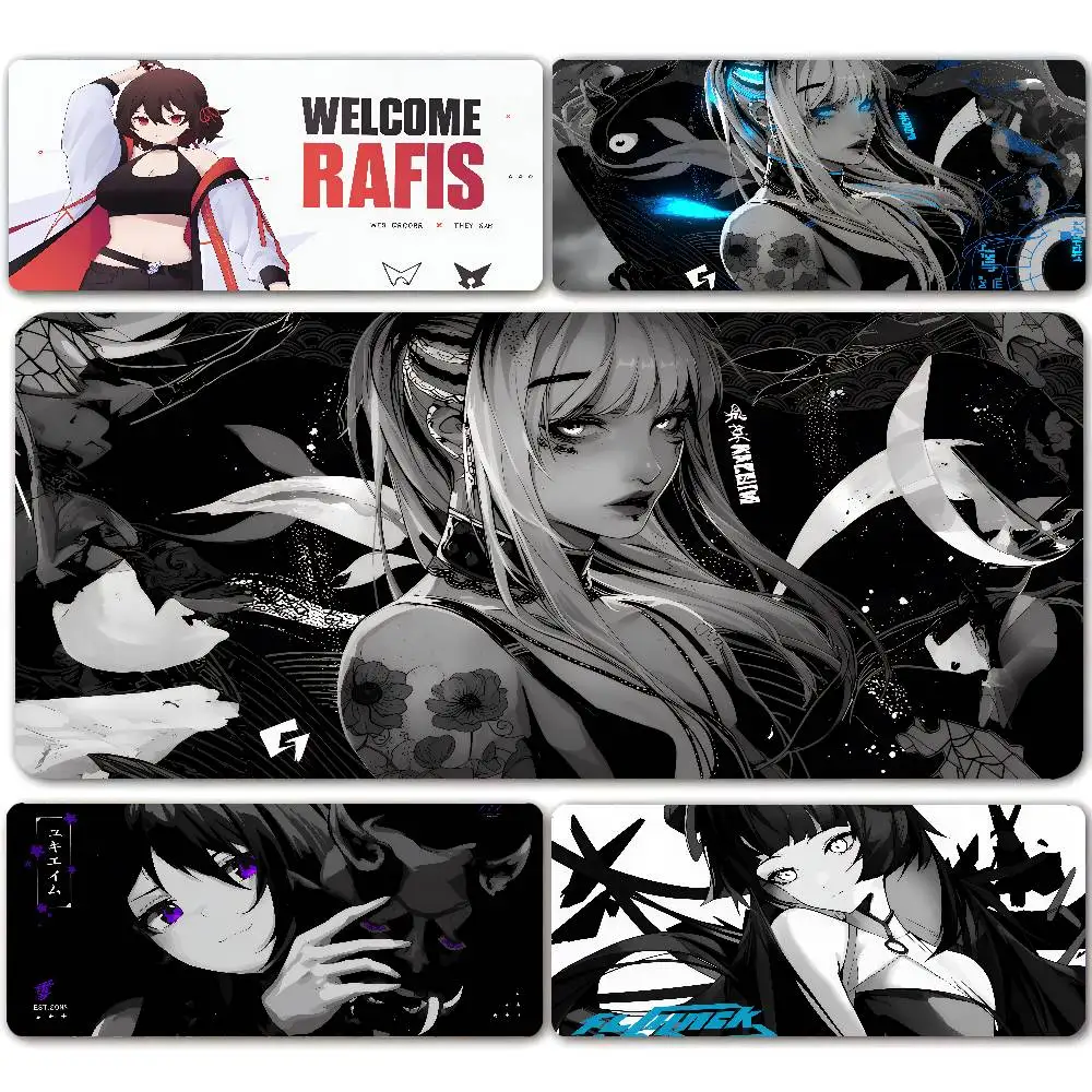 XXL Mouse Pad YUki Aim Gaming Speed Mouse Mat Game Premium Anime Girl Mousepad Professional E-Sports Gamer Desk Mat Keyboard Mat
