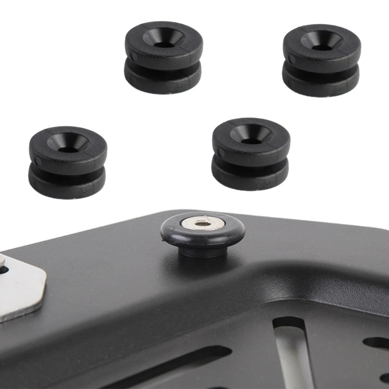 4Pcs Universal Motorbike Rear Luggage Case Tail Top Box Helmets Trunk Bracket Base Plate Bushing Pad Buckle Spacers Quick Fixing