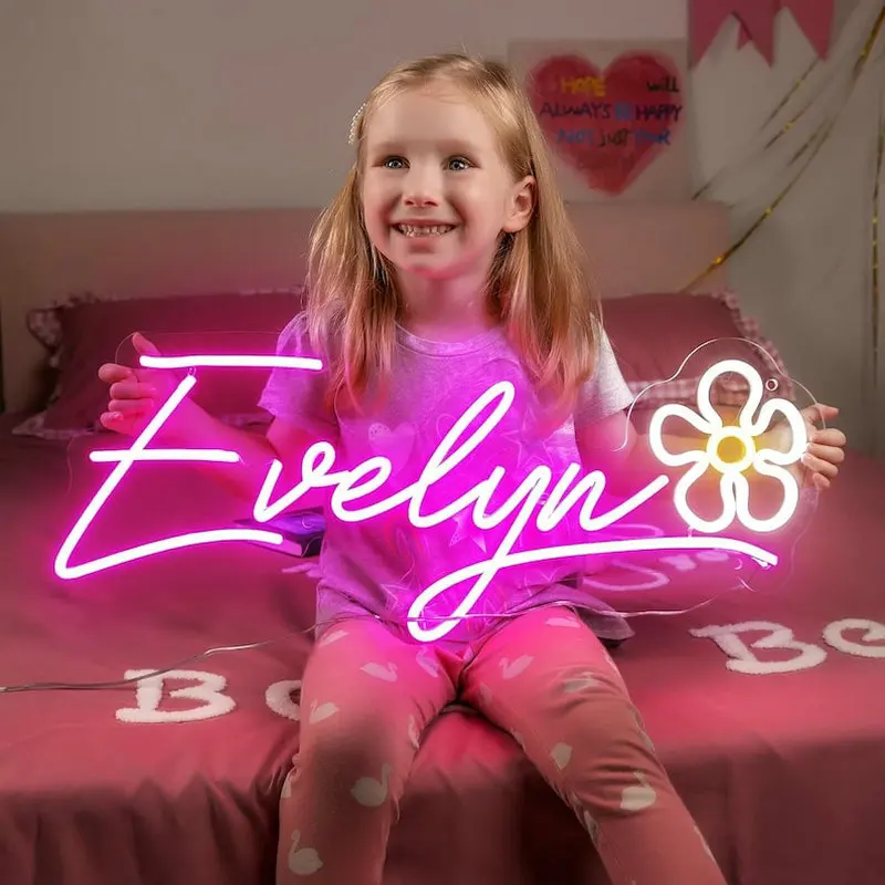 Custom Name Sign For Kids Custom Neon Sign Name Neon Light Gift For Kid Girl Room Decor Teenage Girl Gifts Personalized Gife