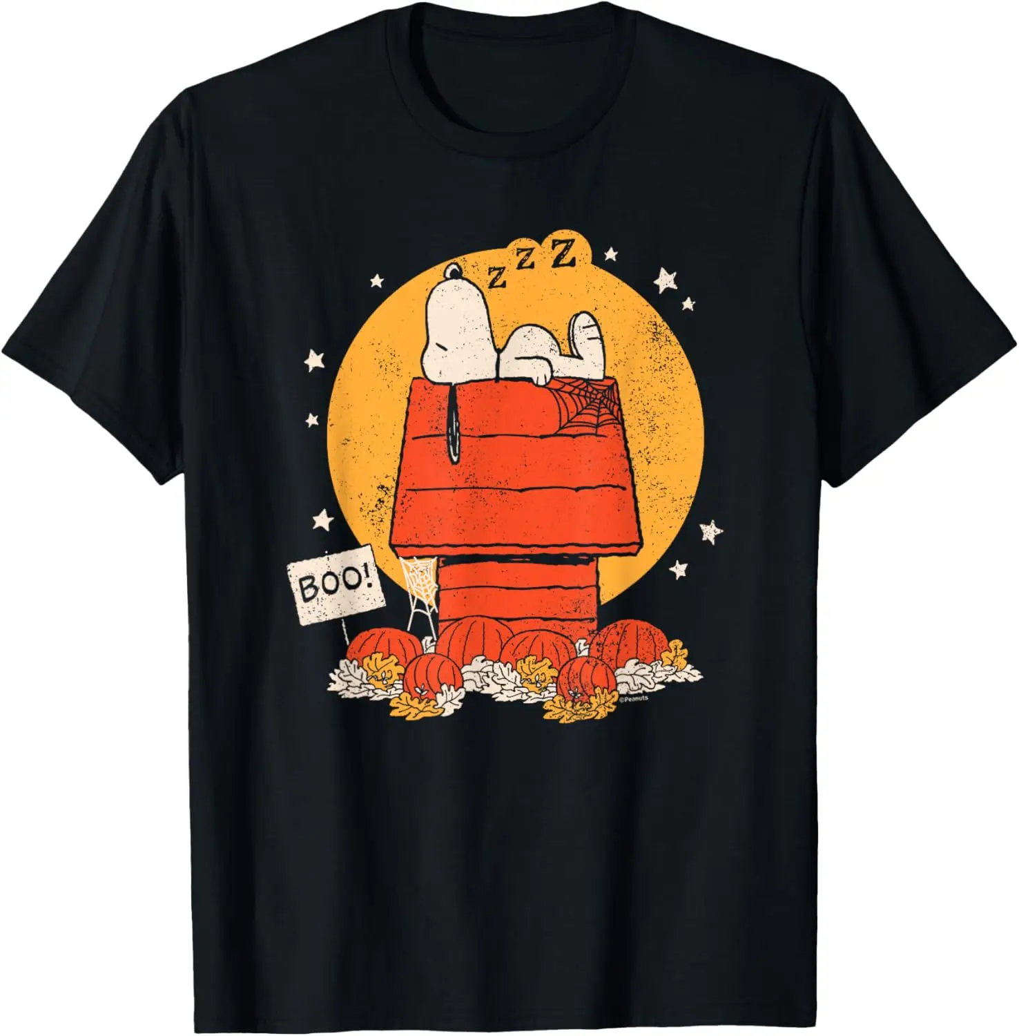 - Snoopy Halloween Doghouse Boo Pumpkins T-Shirt