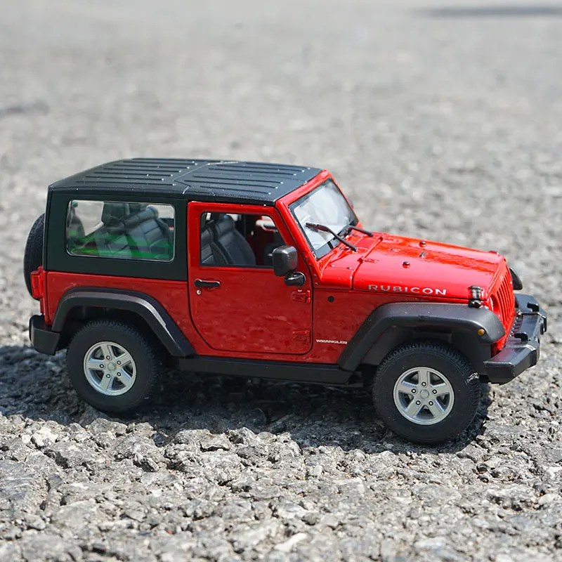 WELLY 1:24 Jeep Wrangler Rubicon 2007 Ô Tô Hợp Kim Diecasts & Đồ Chơi Xe Ô Tô Mô Hình Thu Nhỏ Quy Mô Đồ Chơi Mô Hình Xe Cho trẻ Em