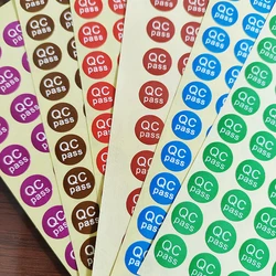 3000pcs 1cm QC PASS Paper Label Qualtity Controla Sticker Factory Product Check Mark Manufacture Processing Inspection Tag
