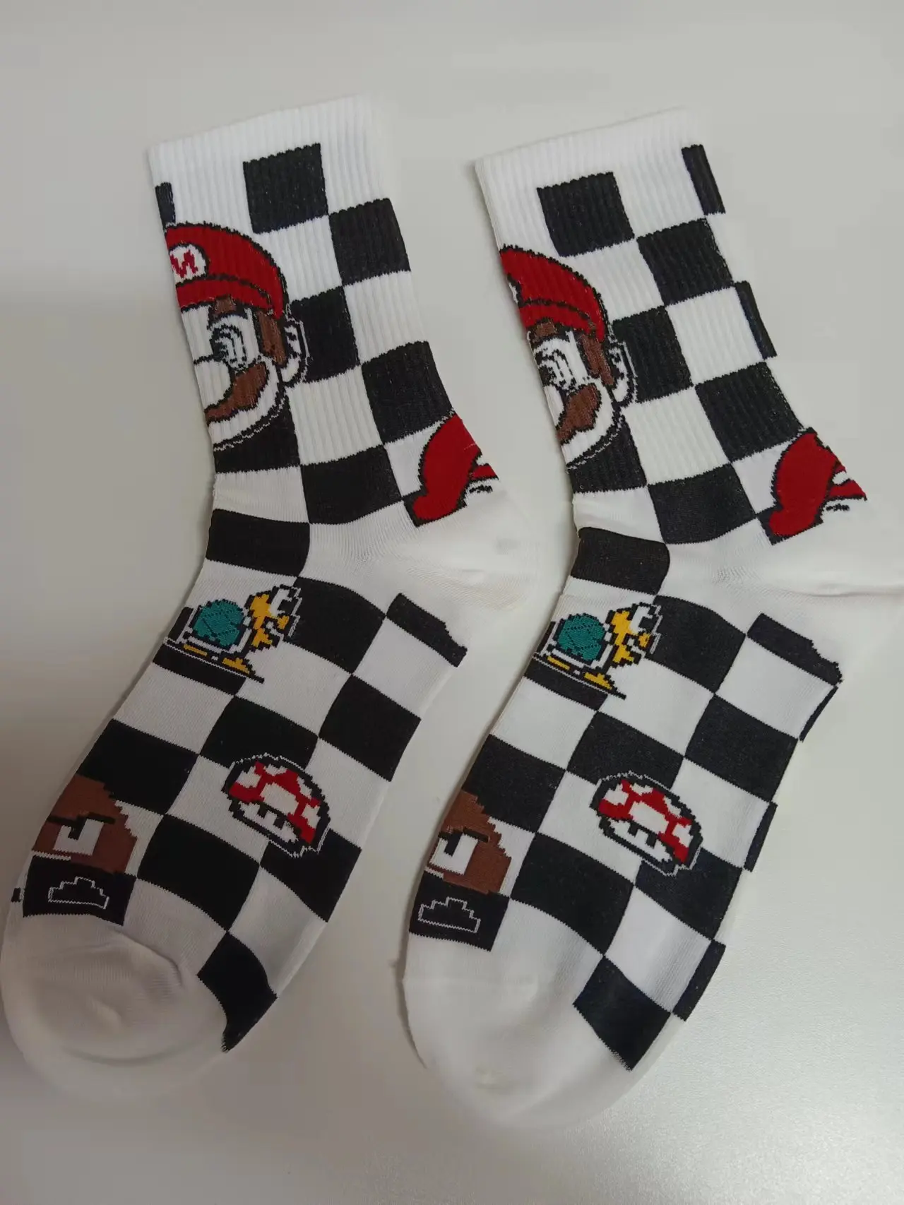 Cartoon Printed Mid Length Socks Anime Luffy Casual Sports Cotton Socks Pikachus Unisex Warm Long Socks