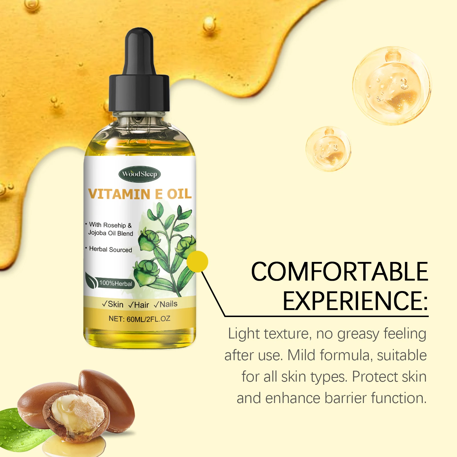60ml Natural Vitamin E Essenti - огляд і ціна Hair Care Cream