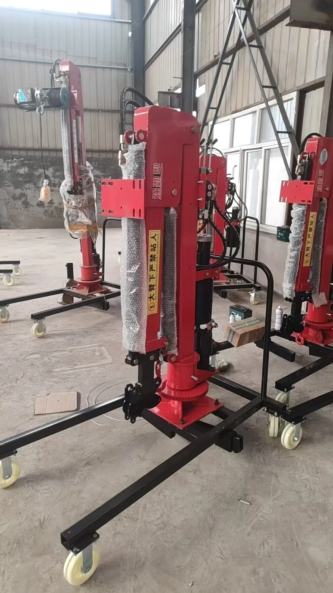 360 Rotary Hydraulic Por Lifting Equipment Folding Mini Floor Small Cranes