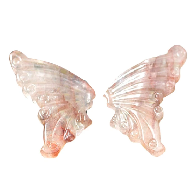 Elegant Natural Crystal Butterfly Wing Ornament Wedding Favor Souvenir Rebirth Transform Symbolic Healing Gemstone C Durable