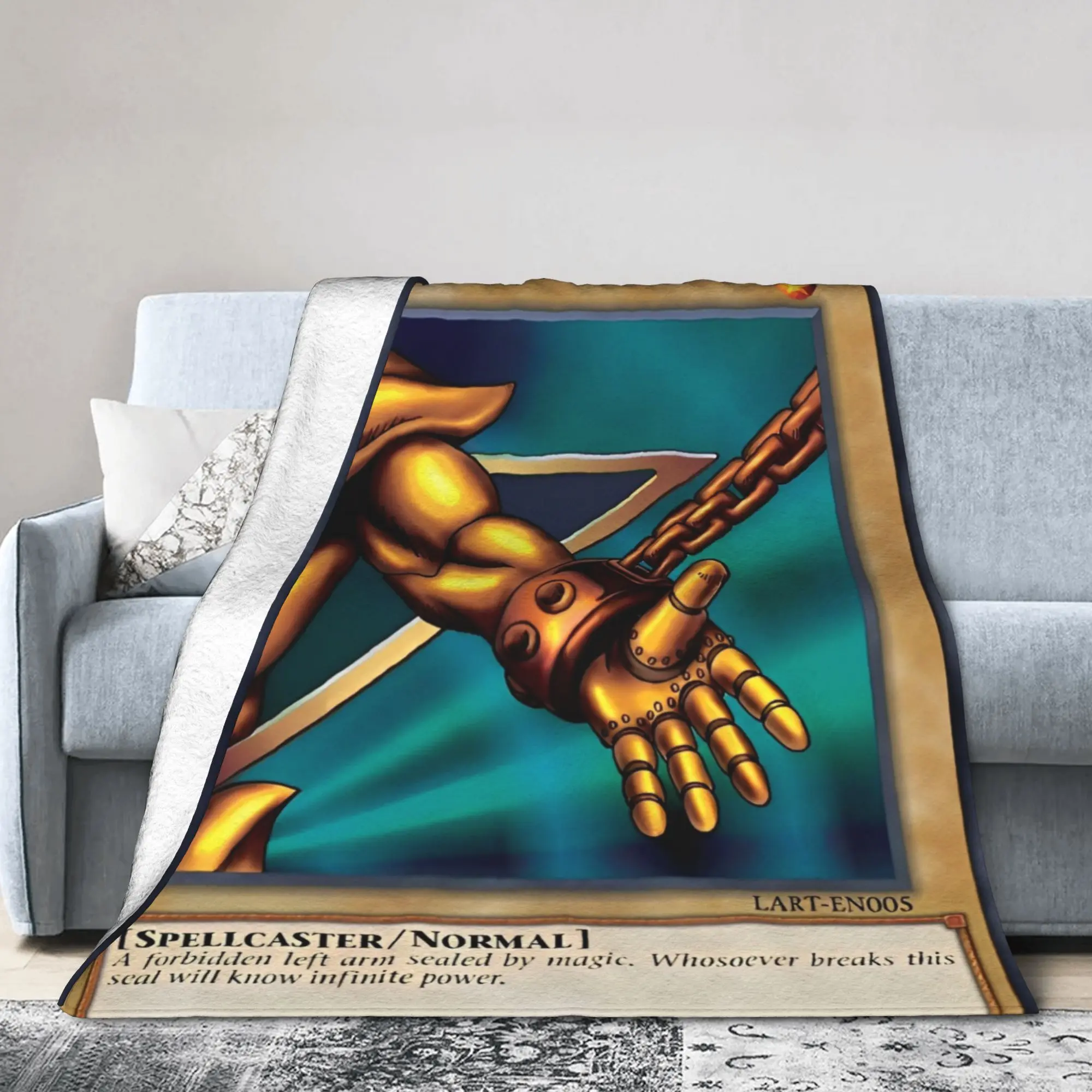 Yu Gi Oh Card Anime  Blanket  Flannel Novelty Warm Throw Blankets for Home  Winter