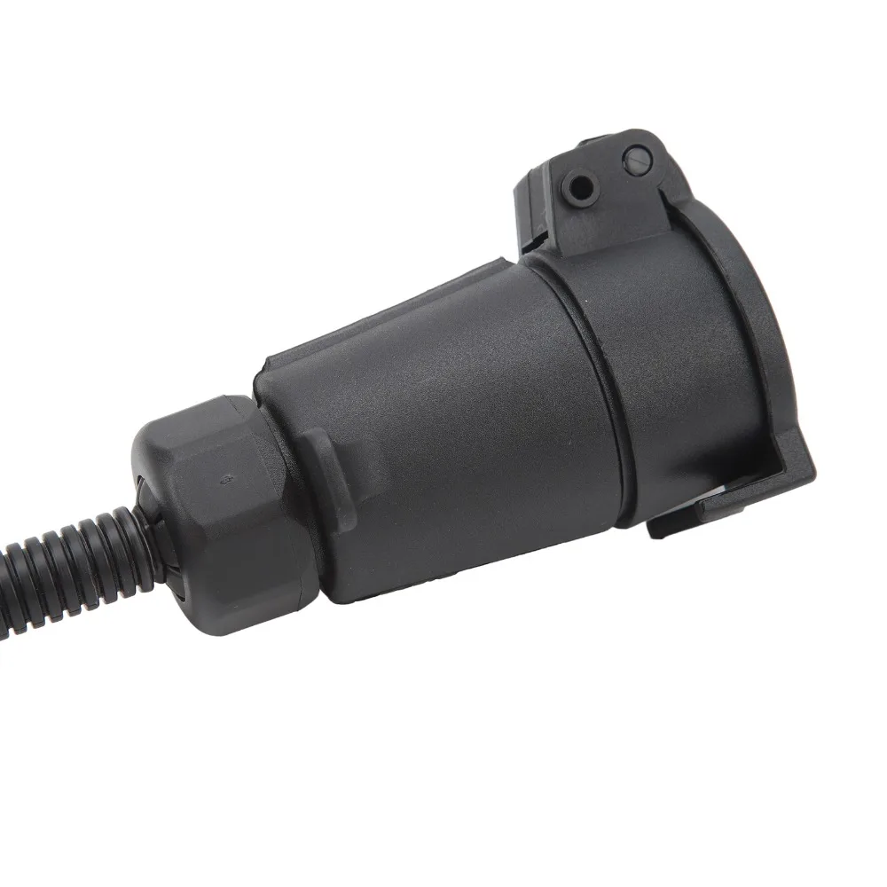 Durable Construction 7 PIN Trailer Adapter Plug Female to Flat 7 PIN Round Female Wiring Connector Boat Use