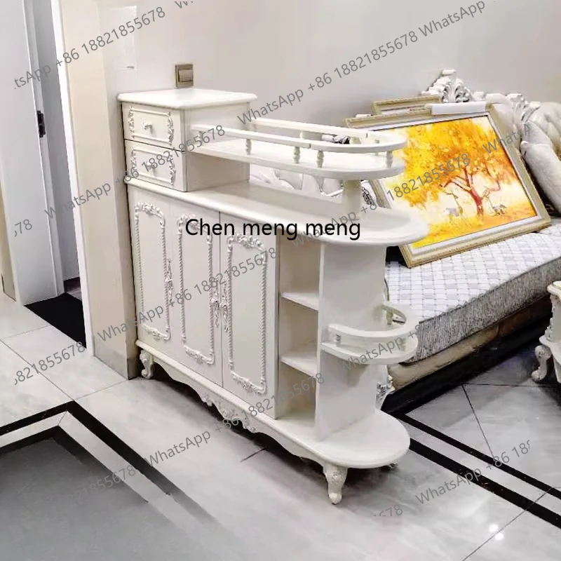 

European double-sided entrance shoe cabinet integrated household room hall cabinet entry living room partition cabinet