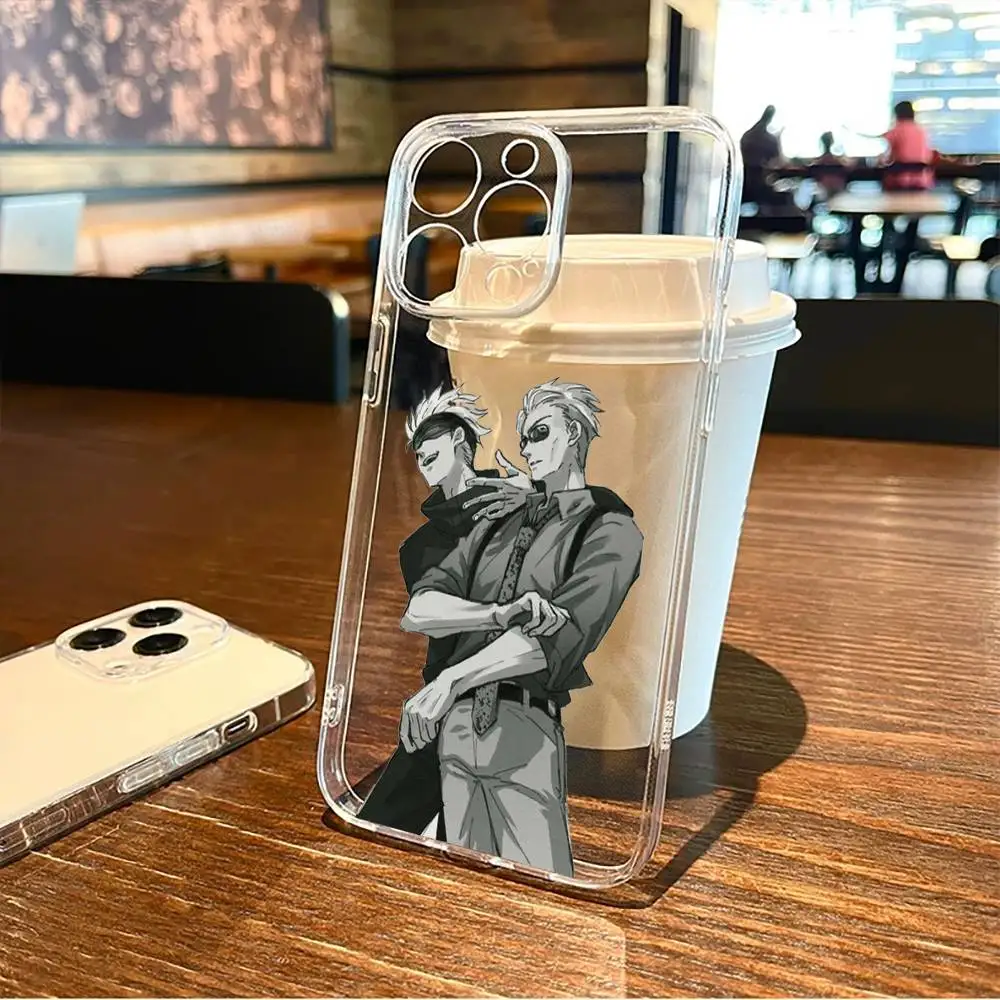 حافظة هاتف J-Jujutsu K-Kaisen G-Gojo S-Satoru لهاتف iPhone17,16,15,14,13,12,11 Plus,Pro Max غطاء شفاف ناعم #4