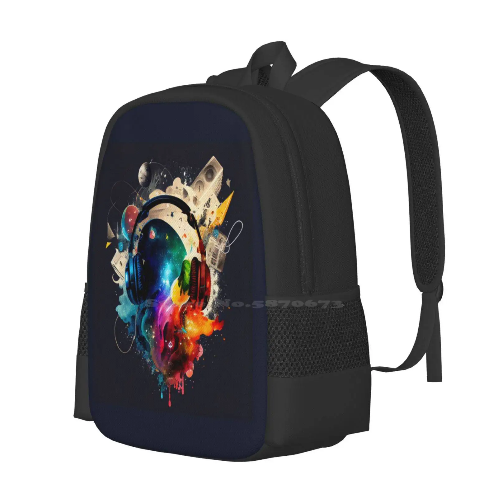 Headphones (1) Hot Sale Schoolbag Backpack Fashion Bags Headphones Art Design Headphones