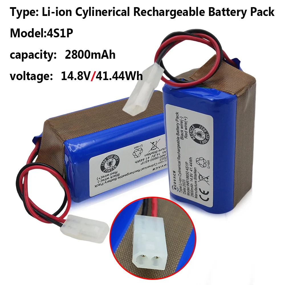 

Universal lithium-ion battery 14.8V 2800mAh, suitable for Xiaomi G1 MI robot vacuum cleaner MJSTG1 18650 battery pack