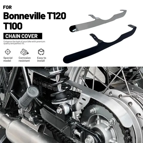 Motorcycle Chain Protector Cover For Triumph Bonneville T120 T100 Scrambler 900 1200 Dustproof Corrosion Resistant Anti debris