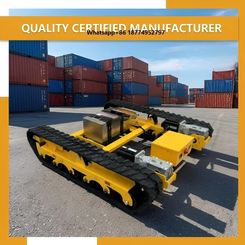 Customizable Electric Crawler Undercarriage Remote Control 0-10 Ton Steel Track Option Material Handling Custom Size Snow Blower