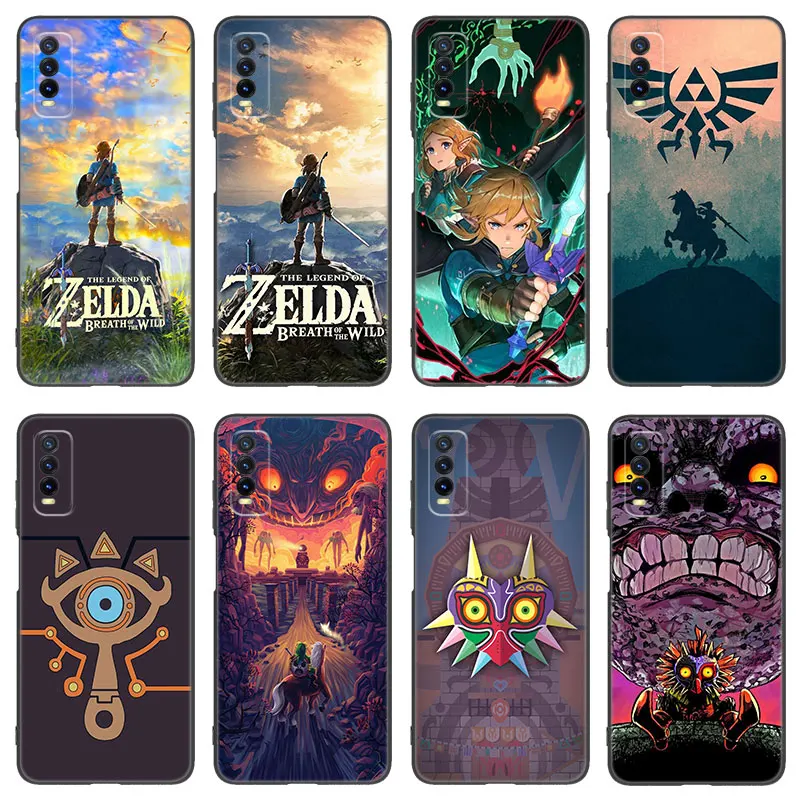 Z-Zeldas Game Black Silicone Phone Case For VIVO V27 V29 V30 Pro Y02 Y15 Y17 Y33 Y76 S Y27 Y55 Y78 5G Y16 Y21 Y22 Y35 Y36