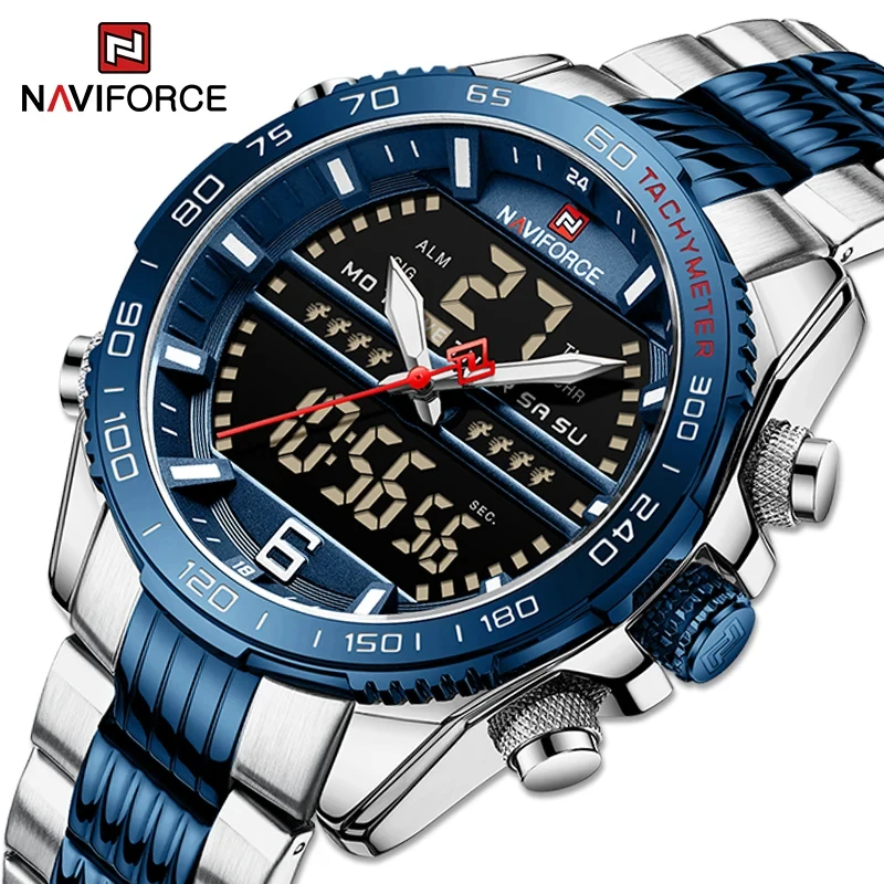 Luxury Brand NAVIFORCE Fashion Digital Sport Quartz Watches Waterproof Chronograph Clock Luminous Wristwatches Relogio Masculino