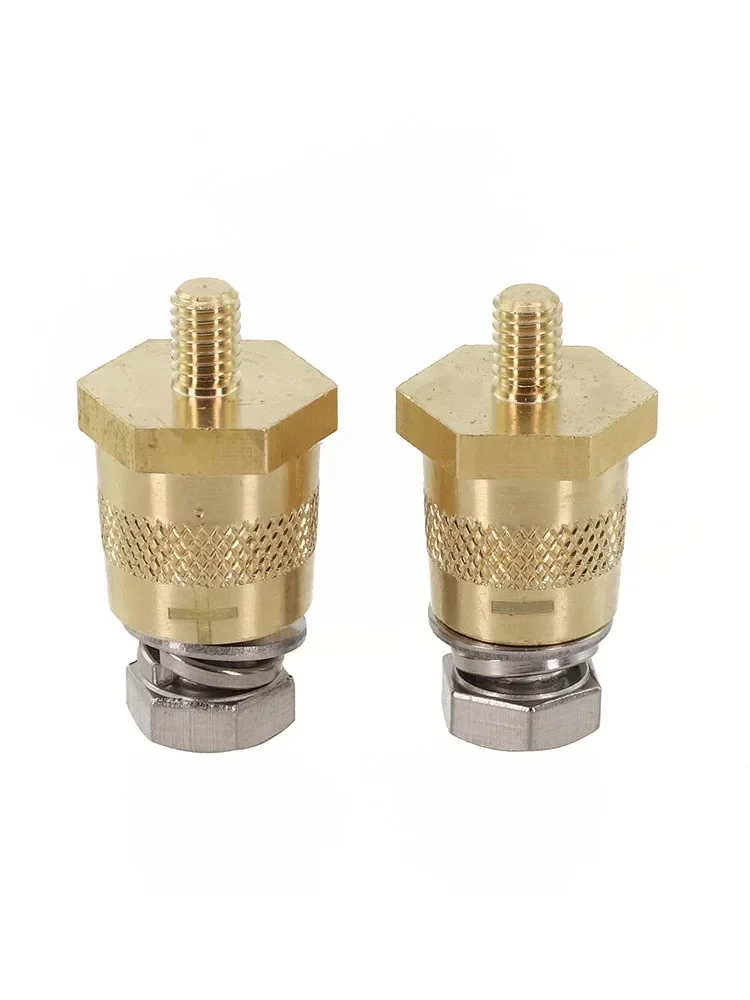 

Автомобильный разъем для аккумуляторной батареи с резьбой M6, латунный адаптер для аккумуляторной батареи с 2 винтами 6 мм для резьбы M6 и гладкими латунными цветными инструментами