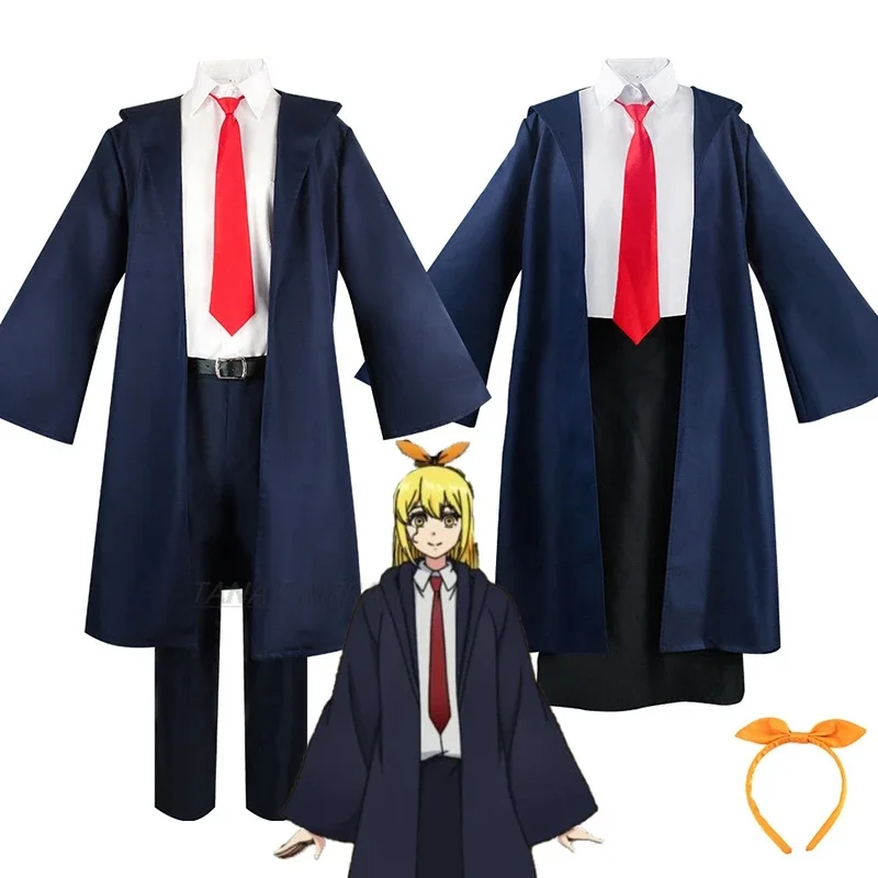 Anime Mashle Magie En Spieren Mashle Cosplay Kostuum Pruik Citroen Irvine Jasje Lance Cosplay Magie School Uniformen Mantel Pak