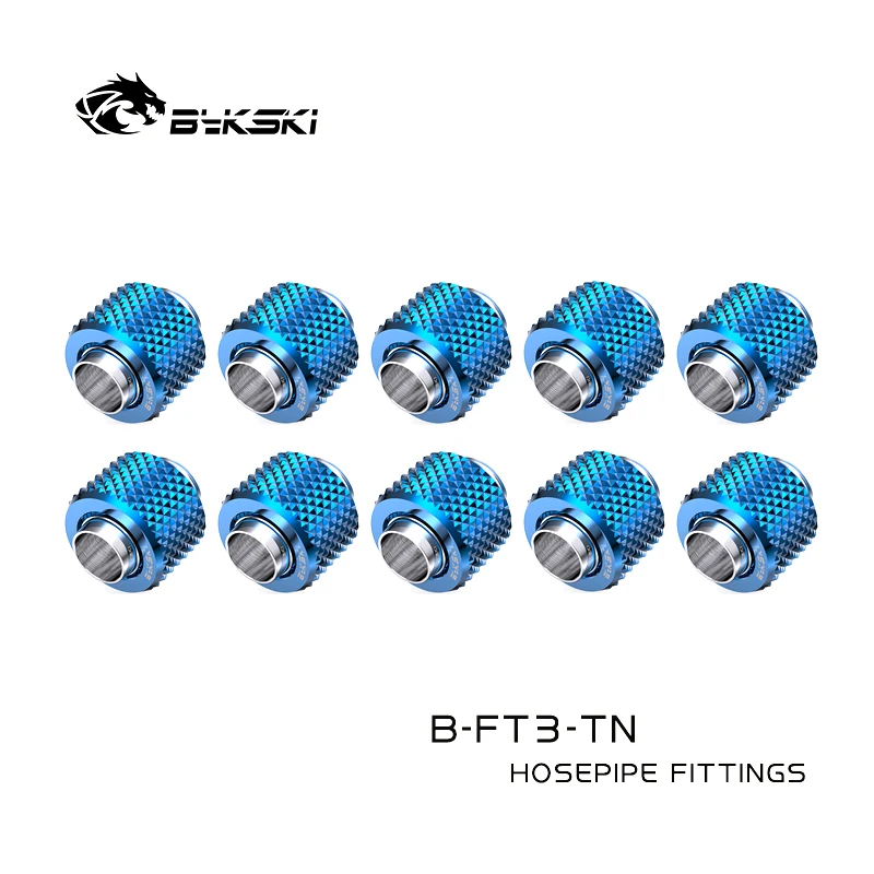 Bykski 10 pz/lotto Raccordo Morbido per 10/13mm (3/8'' - 1/2'') 10/16mm (3/8'' - 5/8'') Tubo Connettore di Compressione A Mano B-FT3-Tn /TK