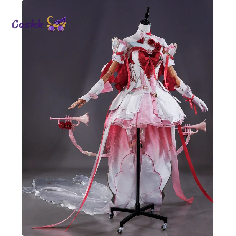 

New Game Honkai Impact 3 Elysia Cosplay Love Messenger Costume Dress Uniform Hallowen Carnival Party PlayRole Women Clothes