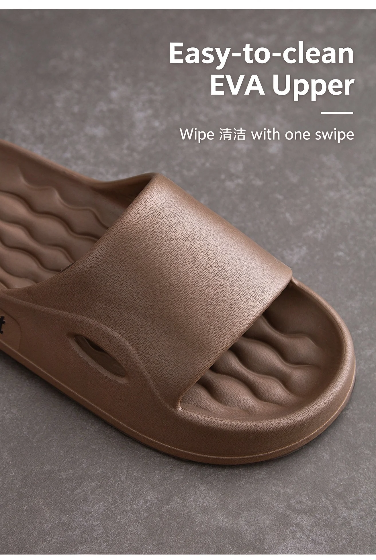 Pressure Relief EVA Slides Thick Sole Soft Cushioning Sandals Non Slip Breathable Shower Slippers for Home Kitchen Standing