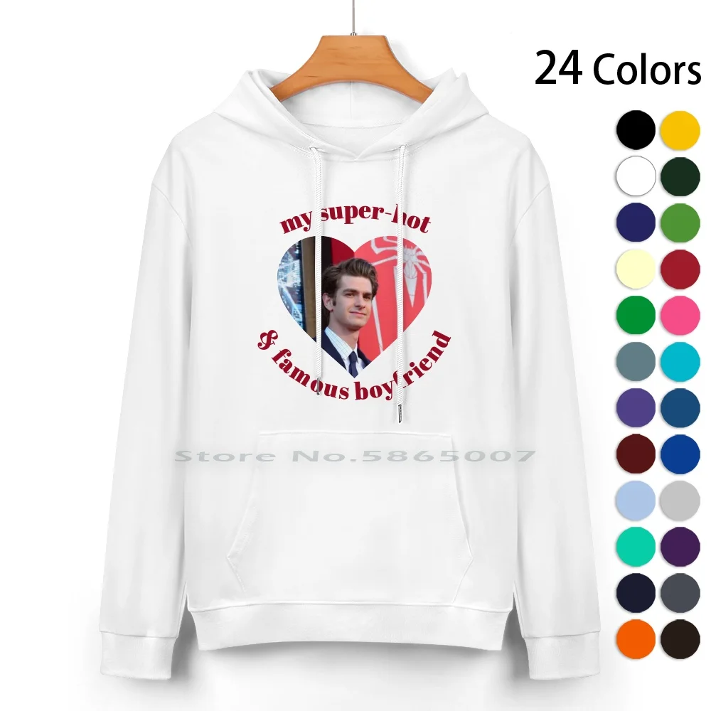 My Super Hot And Famous Boyfriend ( Andrew ) Pure Cotton Hoodie Sweater 24 Colors Andrew Spidey Cute Boyfriend Material Complex