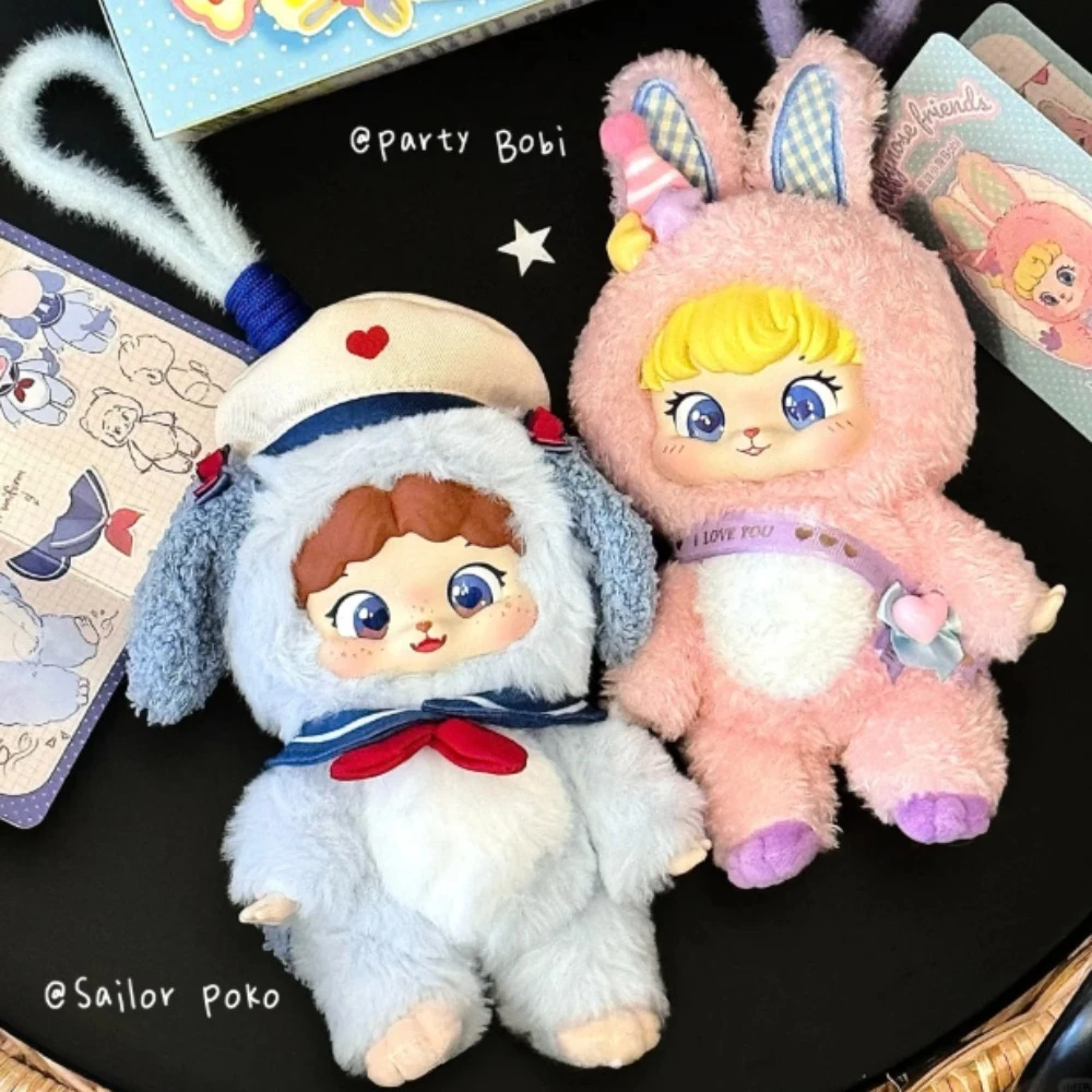 

Puffynose Friends слепая коробка милые животные аниме кукла брелок Mystery Box фигурка сумка-сюрприз плюшевая виниловая коллекционная модель