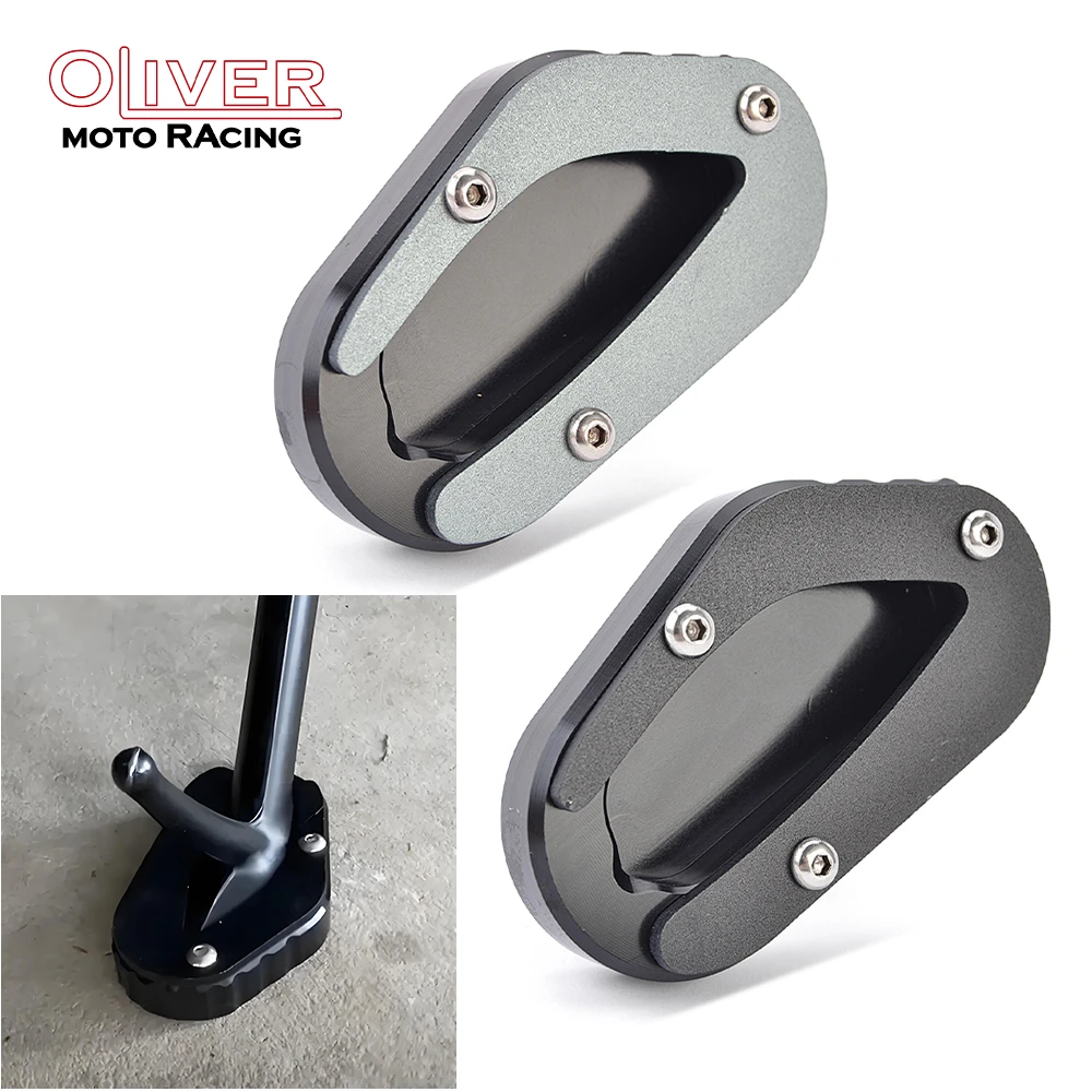 Soporte lateral ampliar placa extensión de soporte para Triumph Bonneville Bobber T100 900 / Bonneville T120 1200 Street Scrambler 900