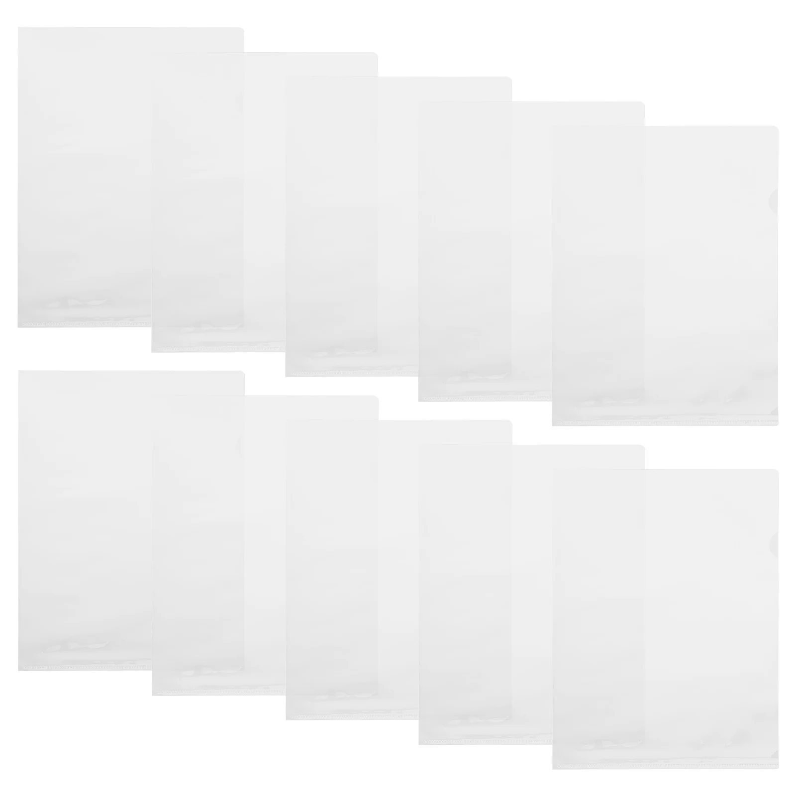 

20pcs Clear Document Sleeves Folder Study Protector Sheets Office Study Material Page Protector File Storage Dust Resistant