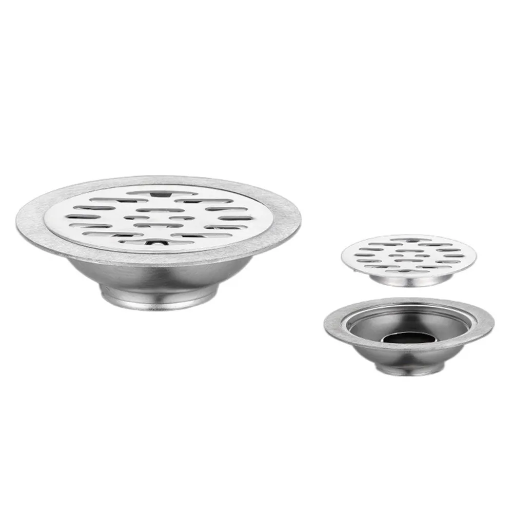 

10/12/15cm Floor Drains Stainless Steel Anti-odor Round Sink Strainer Cover Backflow Preventer Hair Catcher Sink Drain Plug