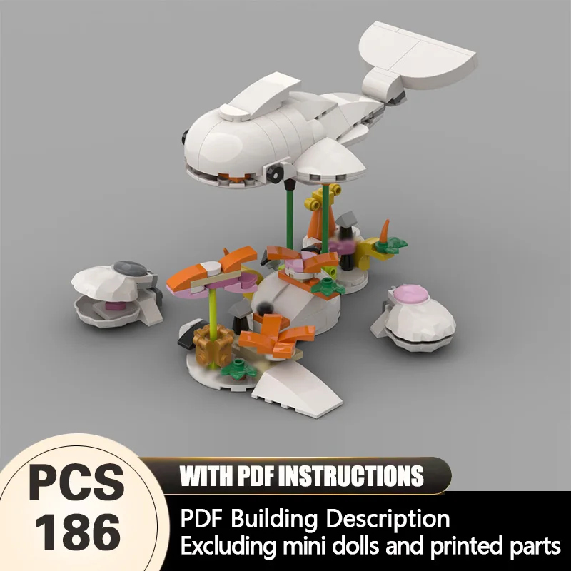 

Creators Animal Series Model MOC Building Bricks Rabbitfish Modular Technology Gifts Holiday Assemble Children Toys Suit