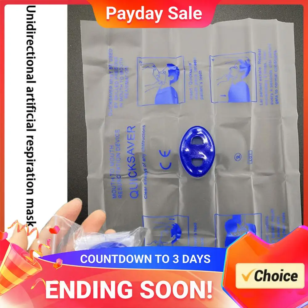 Disposable First Aid Breathing Respirator Portable Emergency Aid Artificial Respiration Breathing Mask CPR Resuscitator Mask