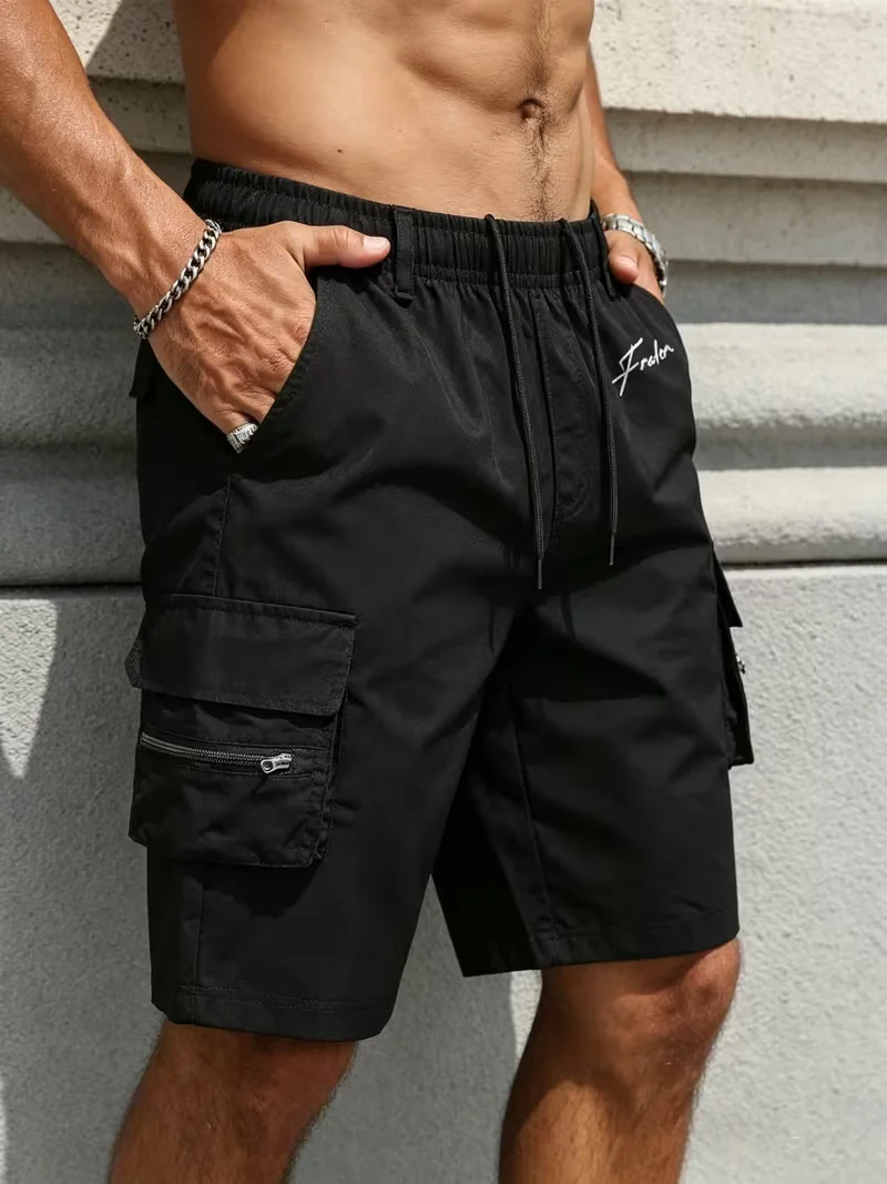 Outdoor Climbing Shorts Workwear Pants Floral Print with Multiple Pockets for Functional Style