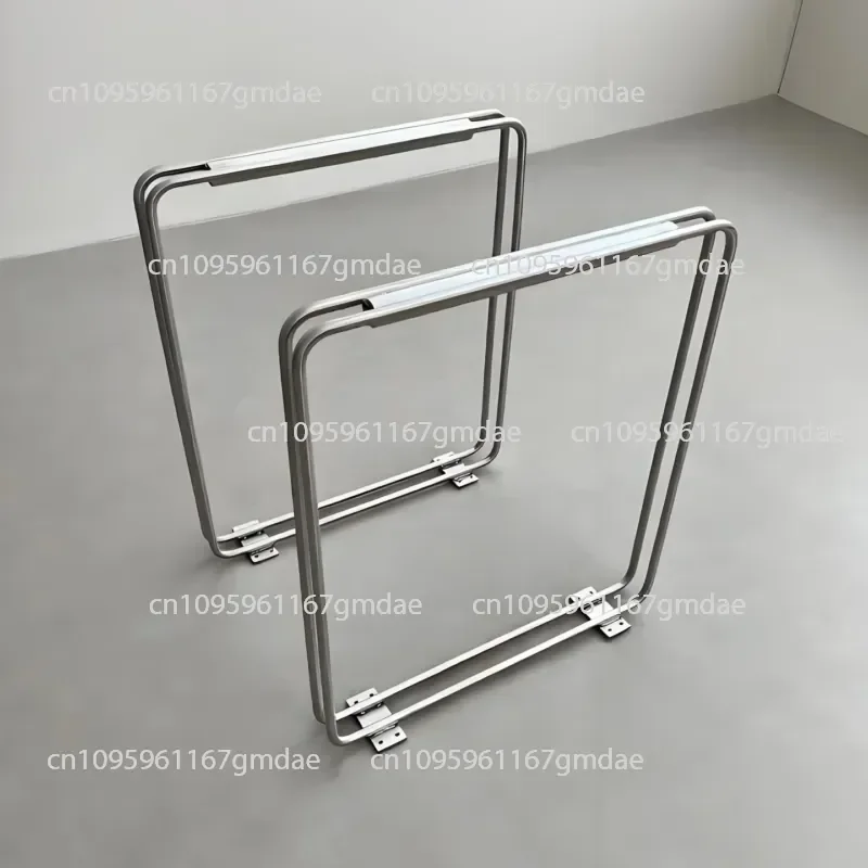 Stainless Steel Island Platform Unilateral Bracket Computer Table Foot  Leg Dining Table Tripod Bar  Leg Support