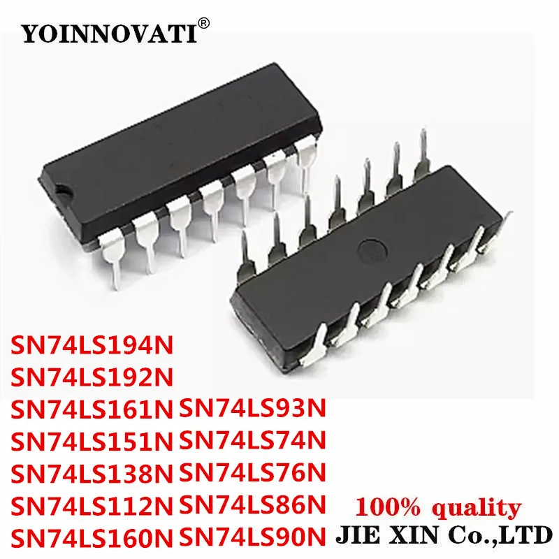 20Pcs SN74LS74N SN74LS76N SN74LS86N SN74LS90N SN74LS93N SN74LS112N SN74LS138N SN74LS151N SN74LS160N SN74LS161N SN74LS192N DIP