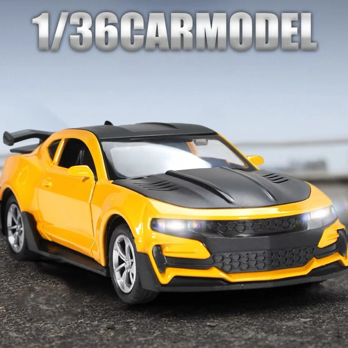 

1: 36 Hornet simulation sports car model, sound and light feedback, two door toy car, collection ornament