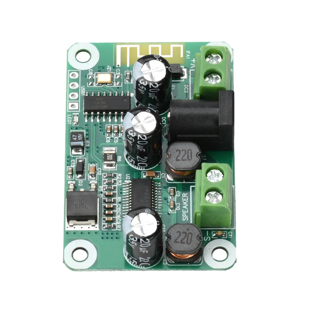 DC 9-25V TPA3110 Bluetooth 5.4 Mono Amplifier Board 30W Supports TWS Stereo Pairing  Power Supply Interface