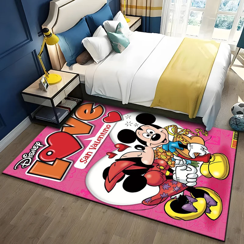 Disney Mickey Minnie 3D Printing Large Area Rugs Carpets for Home Living Room Bedroom Sofa Doormat Kids Floor Mat Gift Potdemiel