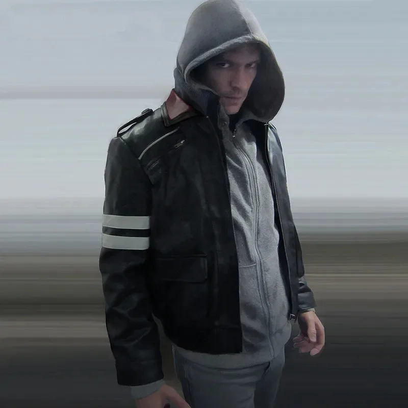 

Halloween Costumes for Women and Men High Quality New Prototype Alex Mercer Cosplay Costume Embroidered Jacket PU Leather Coat