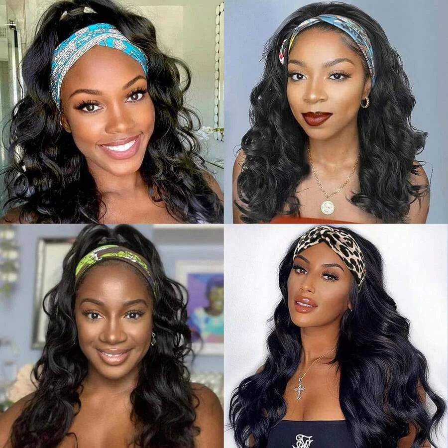 30 40 Inch Headband Wig Human Hair Body Wave Wig 180% Density Remy Human Hair Wigs For Black Women Brazilian Ready To Wear Wig - view 5