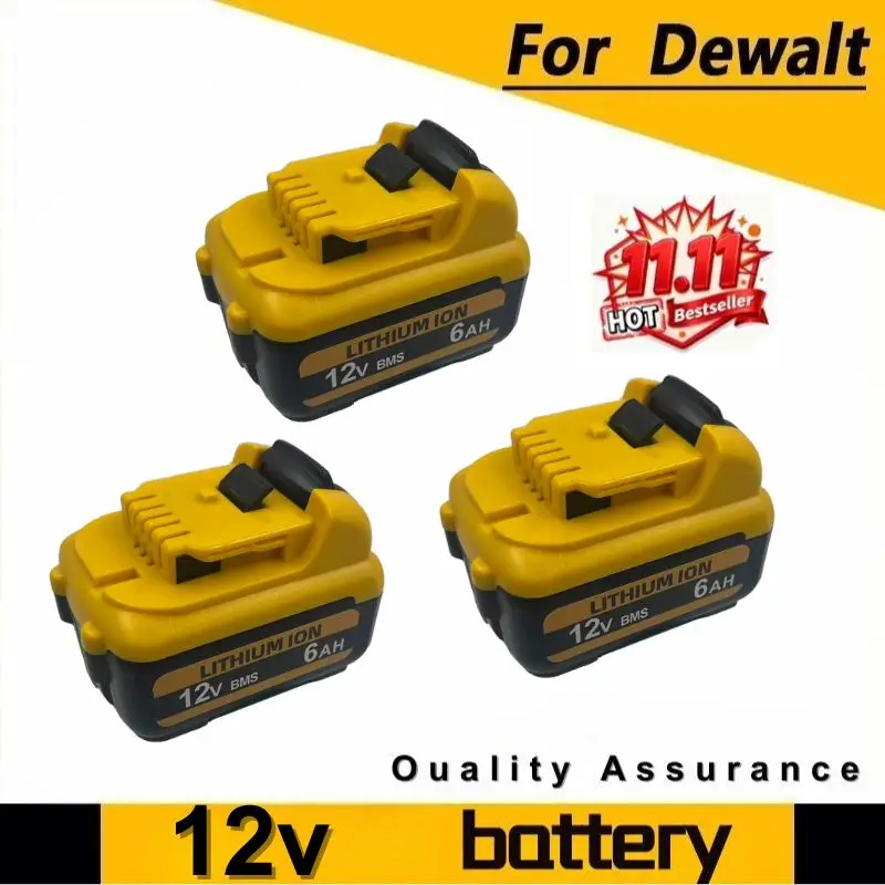 For DeWalt DCB120  DCB127 Rechargeable Batteries -3000mAh 12V Max Lithium Ion Replacement Battery DC