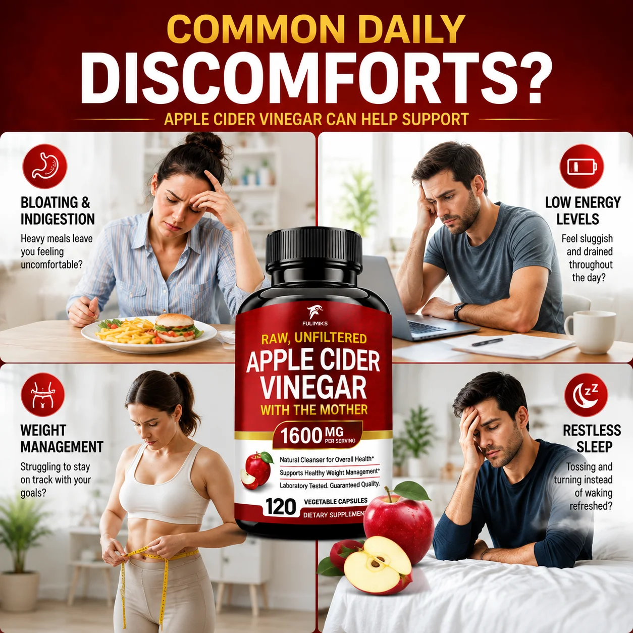 Apfelessig-Kapseln. Mit The Mo – Apple Cider Vinegar Pill Bewertung und Preis