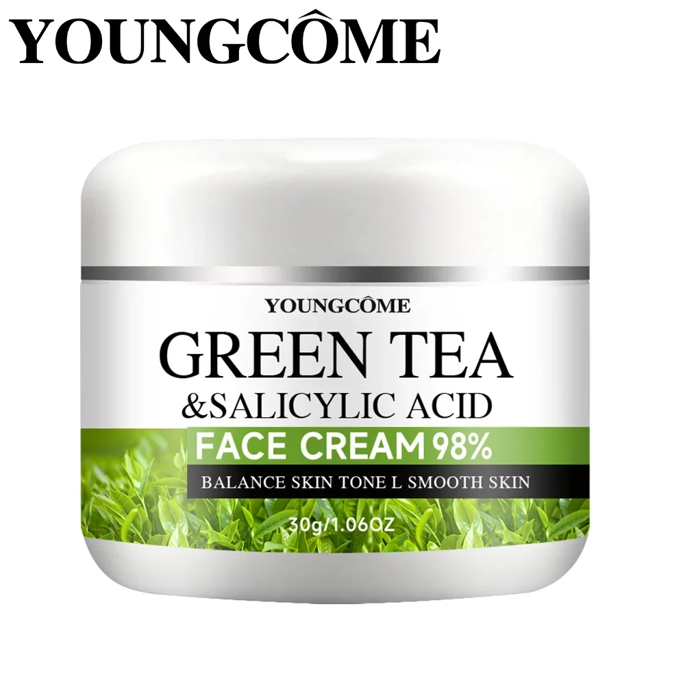 YOUNGCOME Green Tea Face Cream Skincare Anti-aging Moisturizing Nourishing Firming Facial Cream Skin Care for Beauty