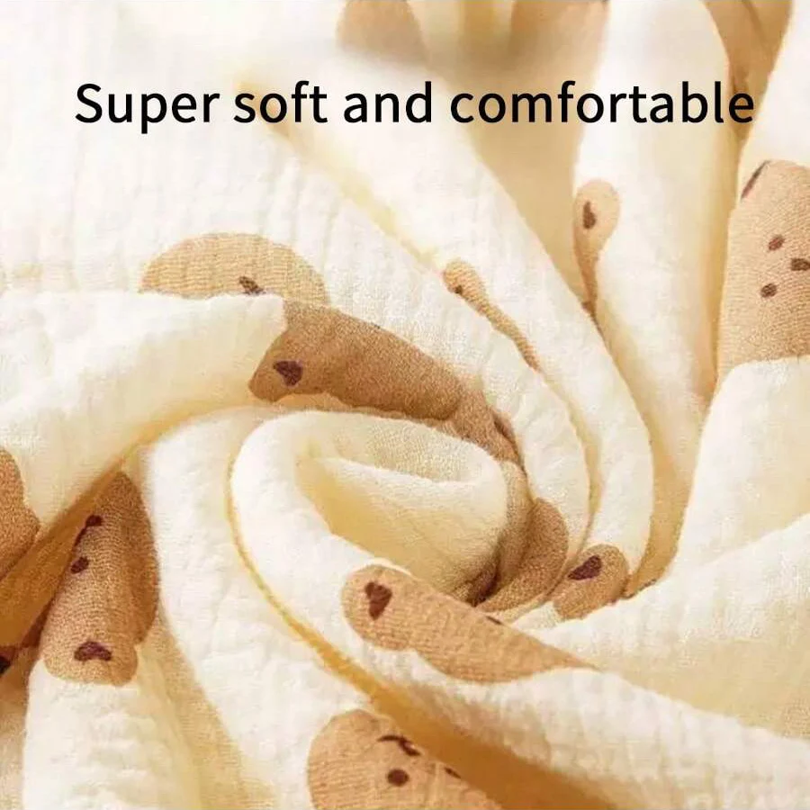 قطعة واحدة من بطانية قماط الموسلين للأطفال، منشفة لف غرفة التوصيل لحديثي الولادة، متعددة الوظائف ومتعددة الاستخدامات، قابلة للغسل بشكل متكرر، ناعمة وصديقة للبشرة، مريحة لاستخدام الطفل، مناسبة كهدية