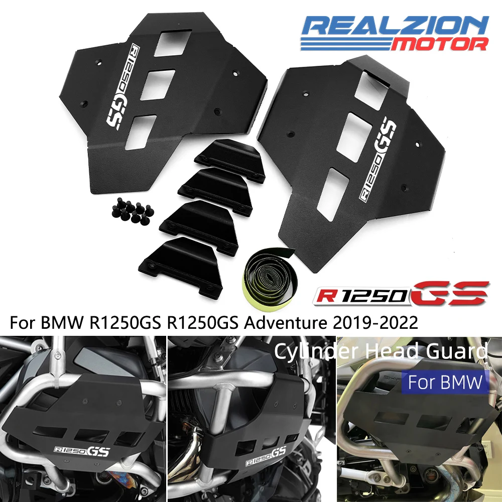 

REALZION R1250 GS ADV Engine Guard Cylinder Head Guards Protector Cover For BMW R1250GS Adventure 2019 2020 2021 2022 1250GS